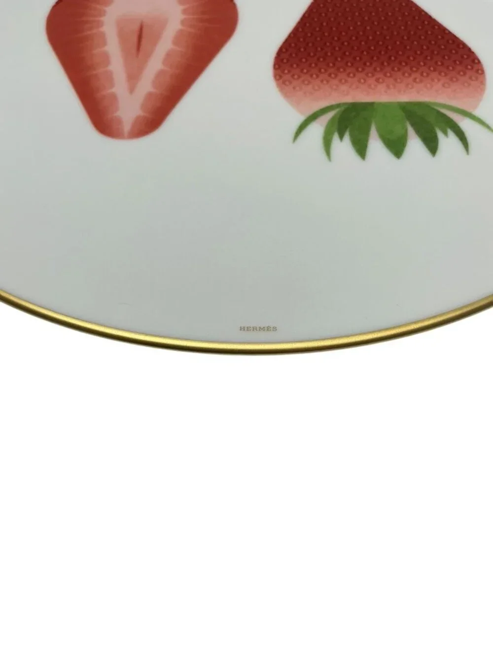 HERMES KAORUMI PORCELAIN FRUIT PLATES SET OF 6 BNIB